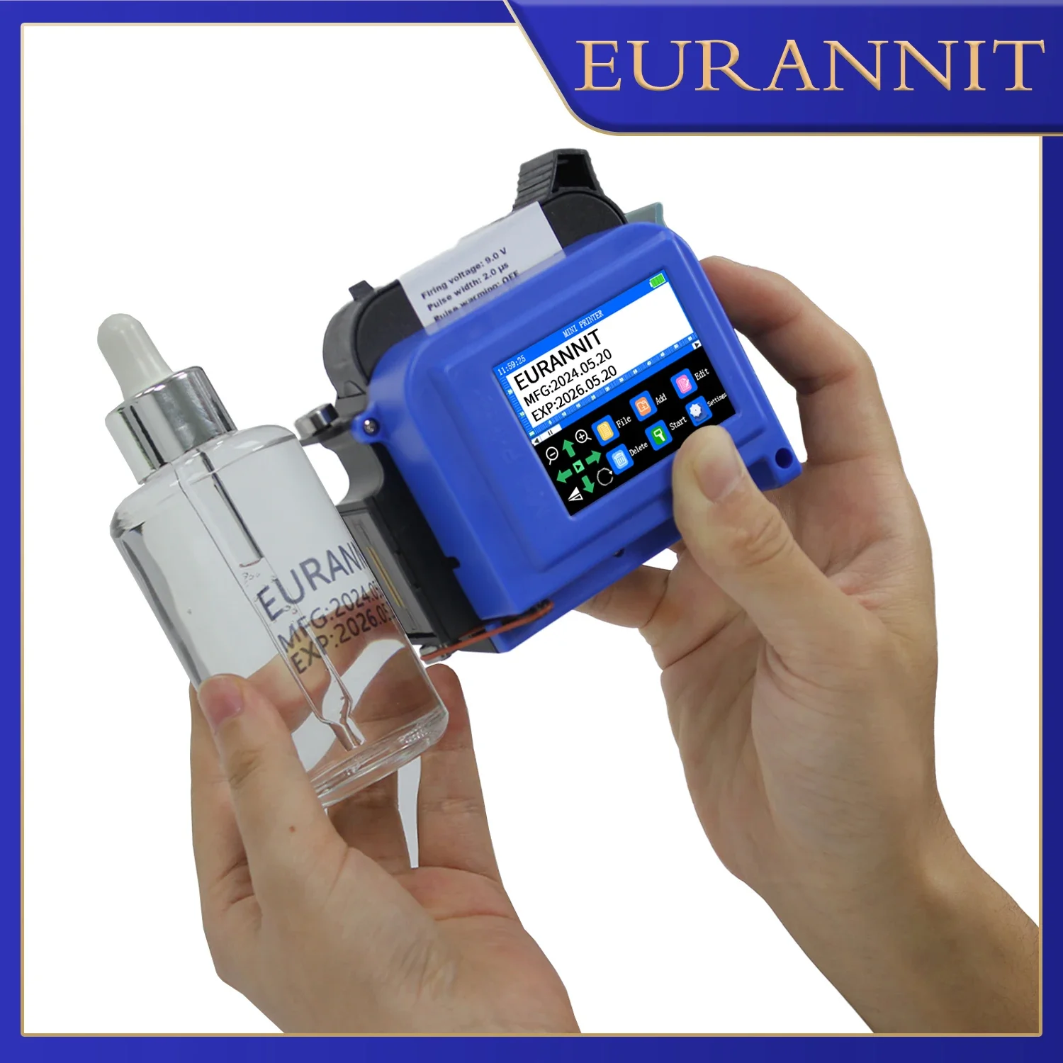 Industrial Laser Printing Machine - EURANNIT E11 25.4mm/1 inch Portable Mini