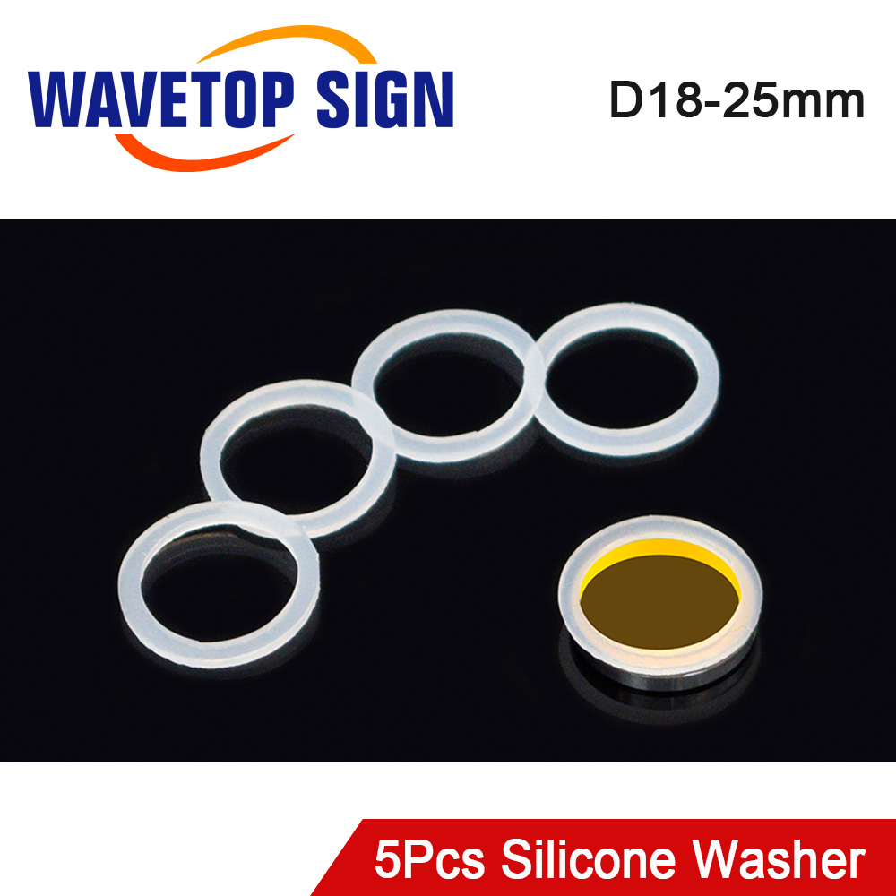 Co2 Laser Mirror - WaveTopSign 5Pcs/Lot Silicone Washer 18/19/20/25mm For