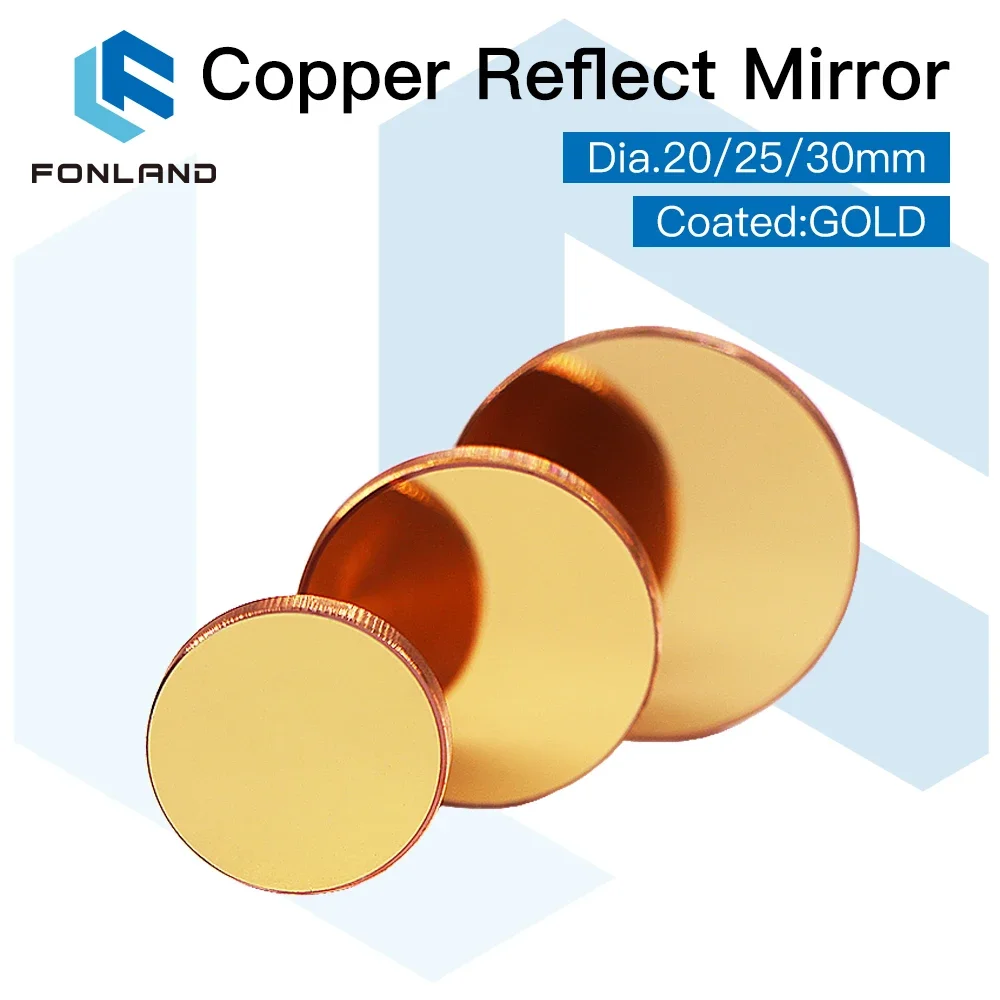 Co2 Laser Mirror - 3pcs Fonland Copper Reflect Mirror Diameter