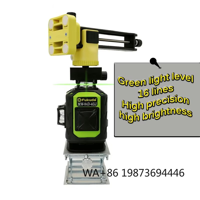 Industrial Laser Measuring Device - 4D 16-Line Green Industrial Laser Level,