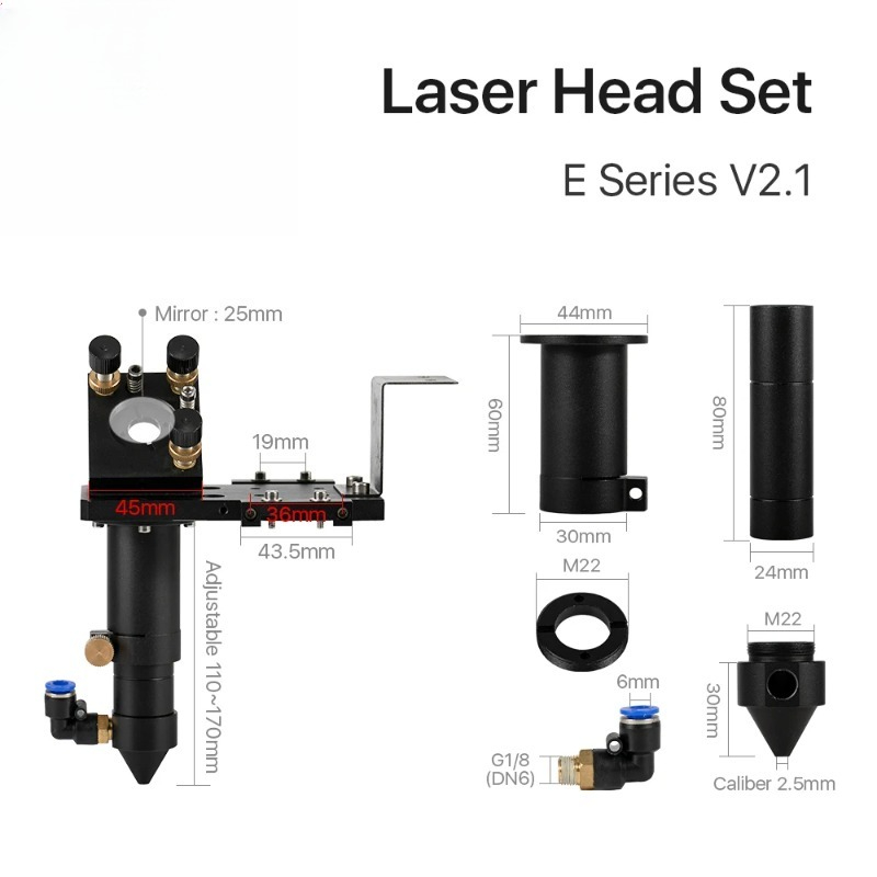 Cloudray E Series CO2 Head Set - огляд і ціна Co2 Laser Mirror