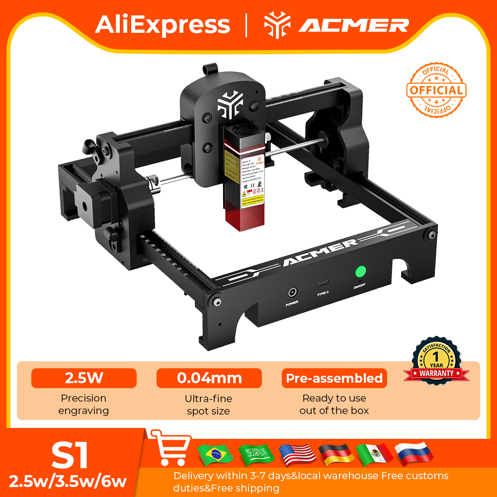 ACMER S1 Mini Laser Engraving  - огляд і ціна Industrial Laser Technology