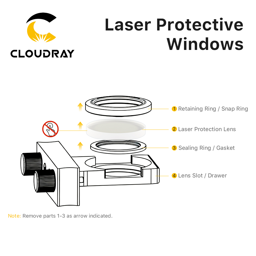 Cloudray 10PCS Protective Wind - огляд і ціна Co2 Laser Mirror