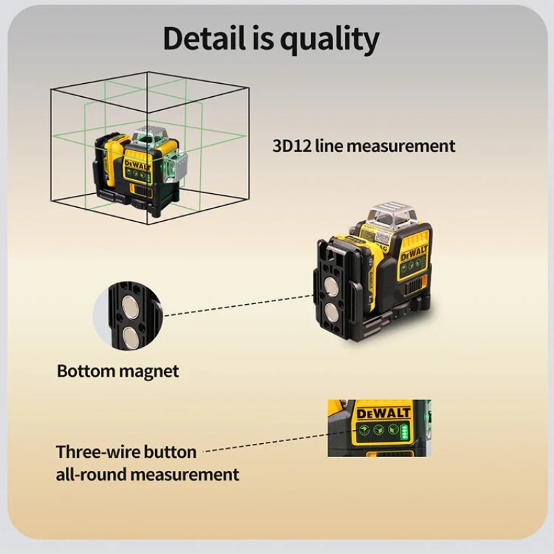 2025 Dewalt DW089LG 3 Sides*36 - огляд і ціна Industrial Laser Line