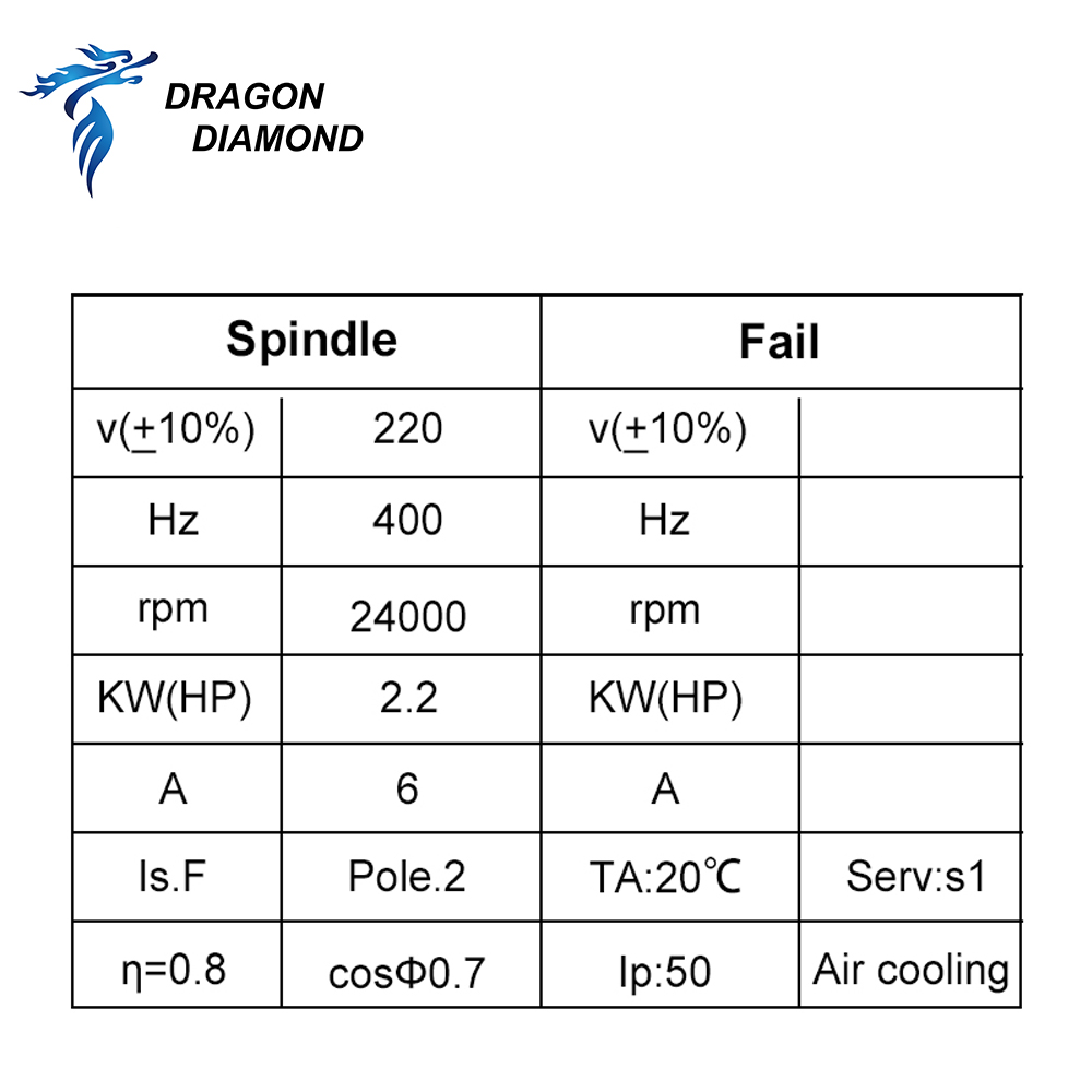 Dragon Diamond HQD 2.2KW 3KW 6 - огляд і ціна Cnc Router Machine