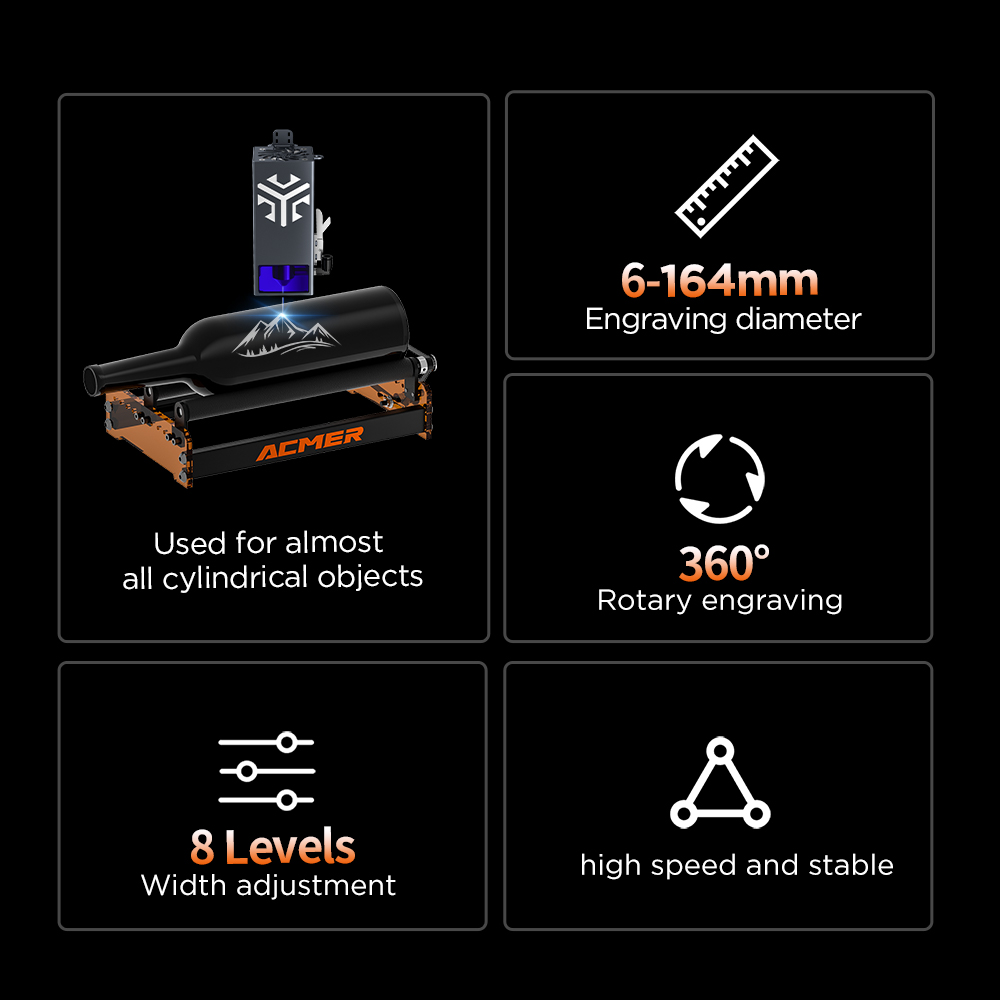ACMER M3 Laser Rotary Roller 3 - огляд і ціна Industrial Laser Technology