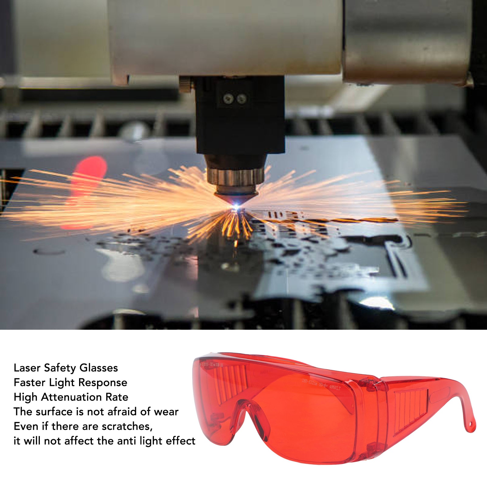 Laser Glasses Red 180 To 532nm - огляд і ціна Industrial Laser Glasses