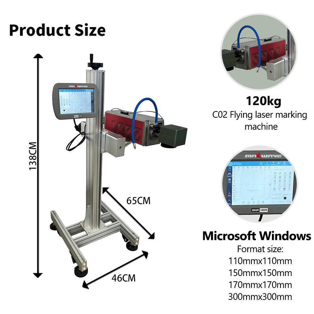 Versatile CO2 Flying Laser Mar - огляд і ціна Industrial Laser Printing Machine