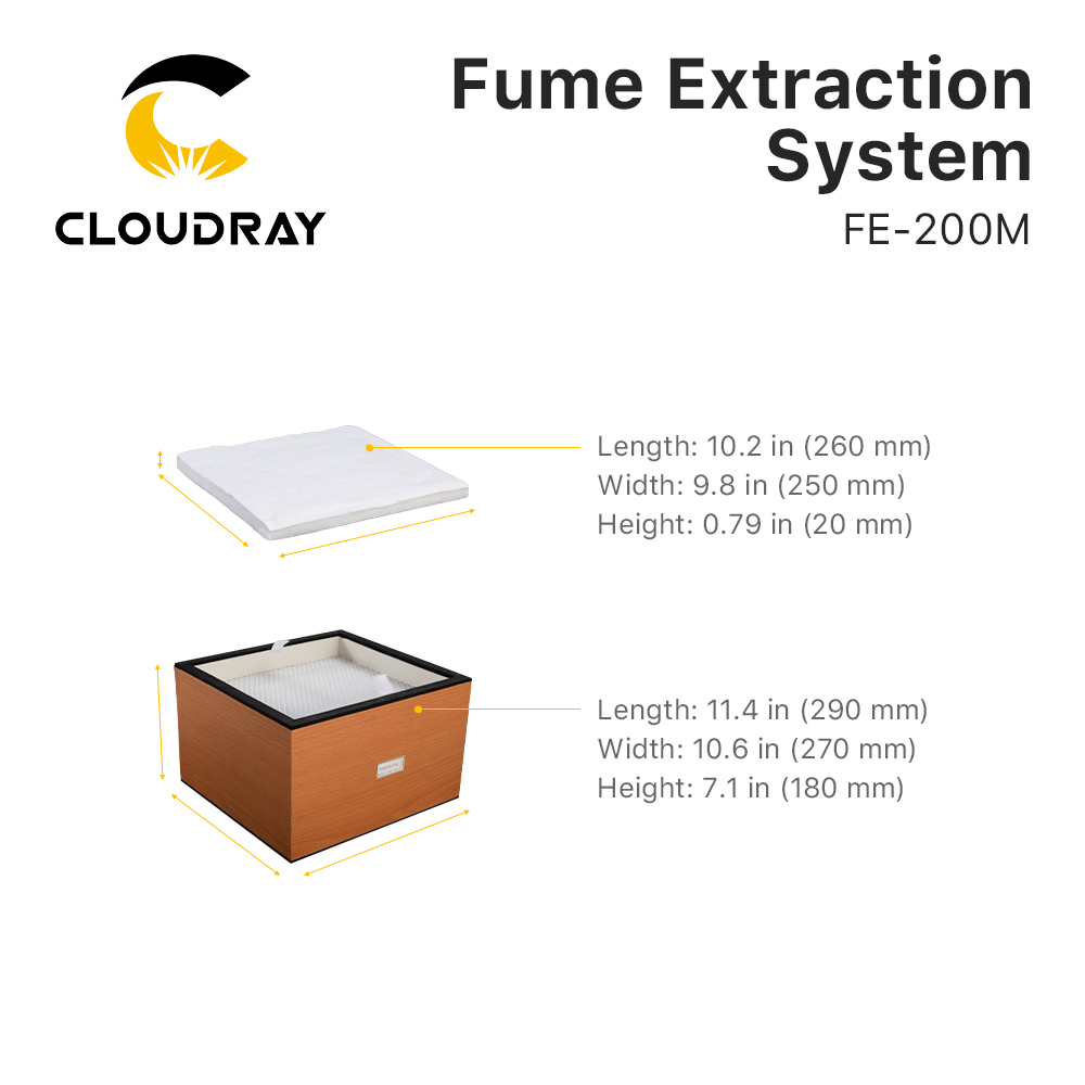Cloudray Fume Extraction Syste - огляд і ціна Industrial Laser Cutting Machine